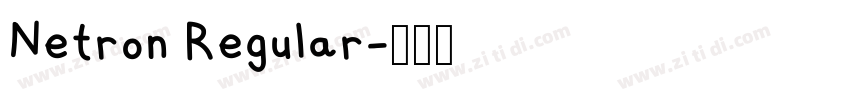 Netron Regular字体转换